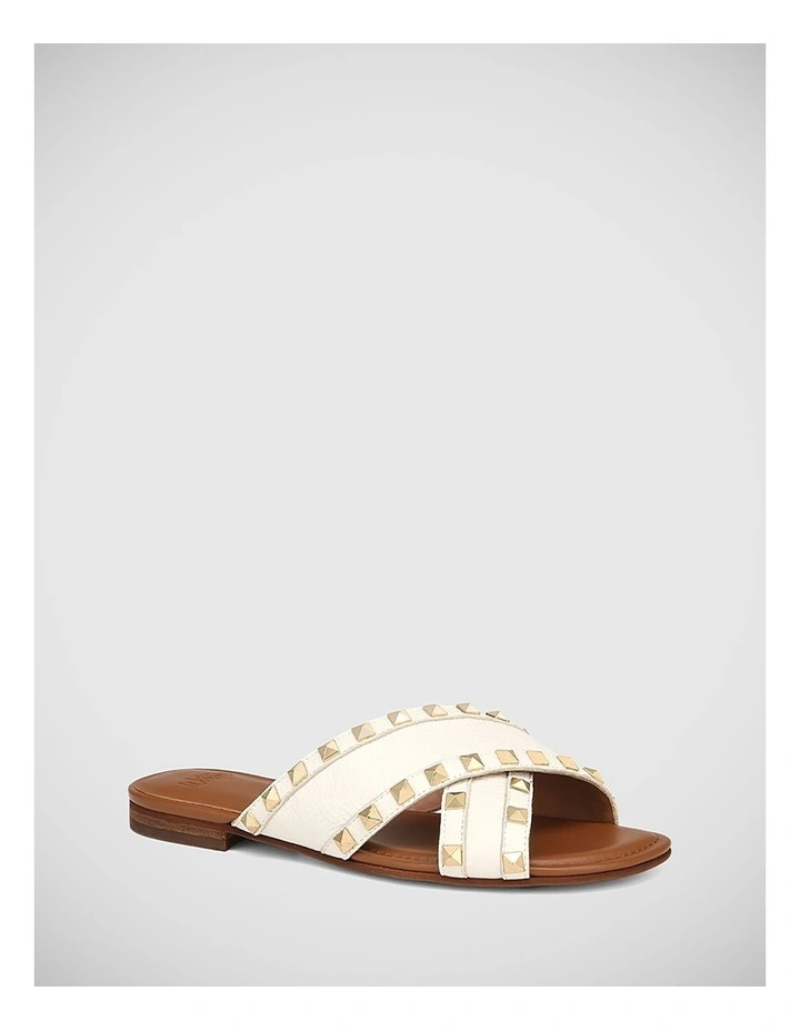 Calabria Leather Sandal in White