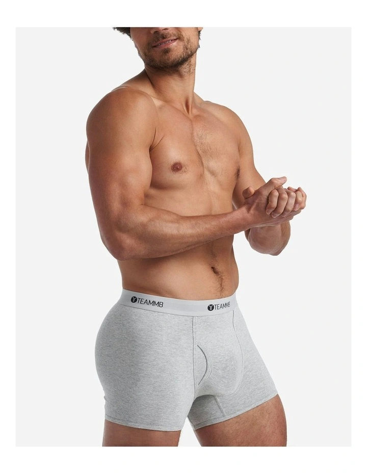 Classic Cotton Trunk in Mid Grey Marle
