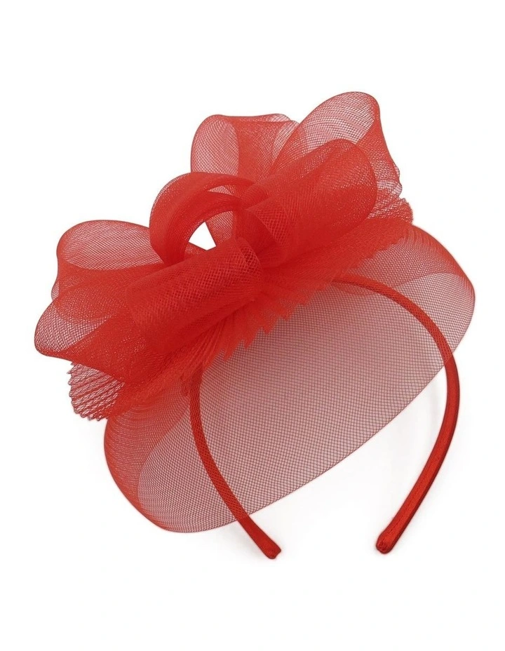 Simone Fascinator in Red