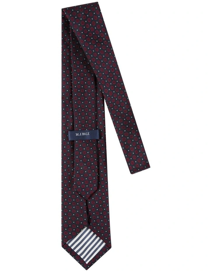 Tynan Tie in Navy Red