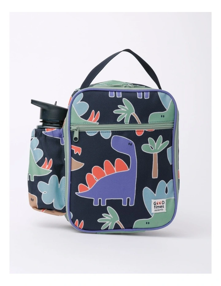 Dino Lunch Box And Bottle In Navy