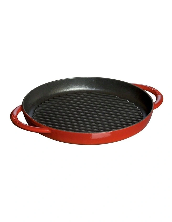 Round Grill Pan 26cm in Cherry Red