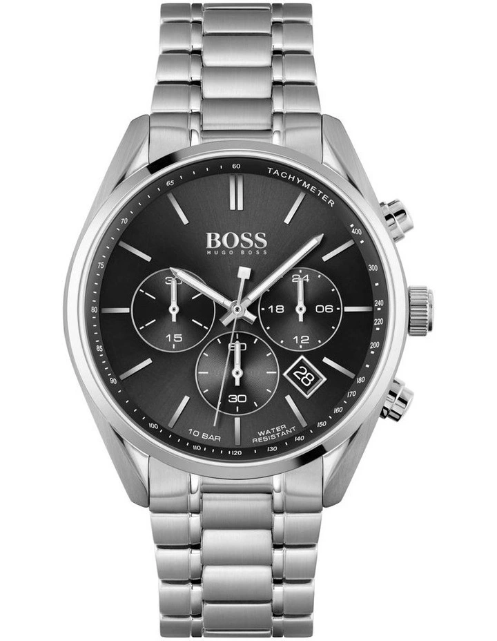 Champion 44mm Black Stainless Steel Chrono Watch 1513871