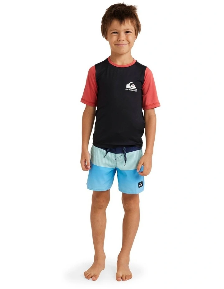 Heats Omni Short Sleeve Rash Vest in Black