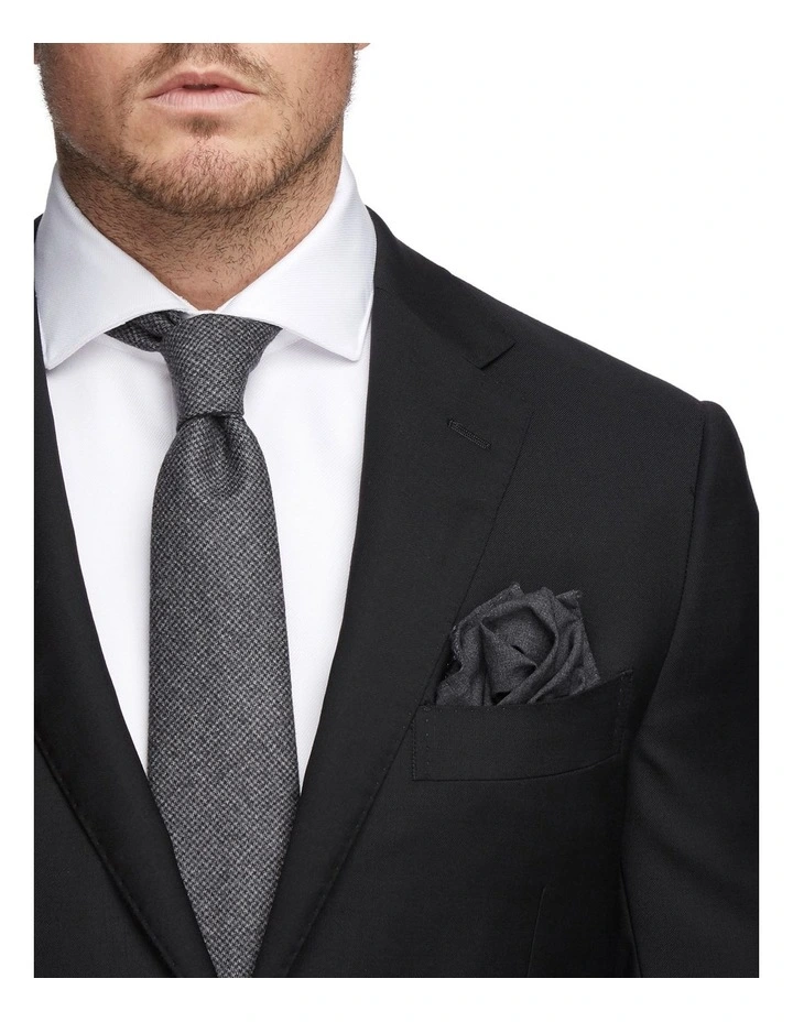 Saunders Slim Jacket Black