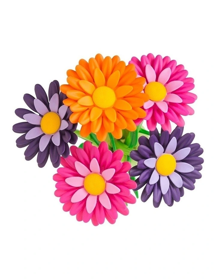 5 Piece Vigar Decorative Flower Pen Set in White