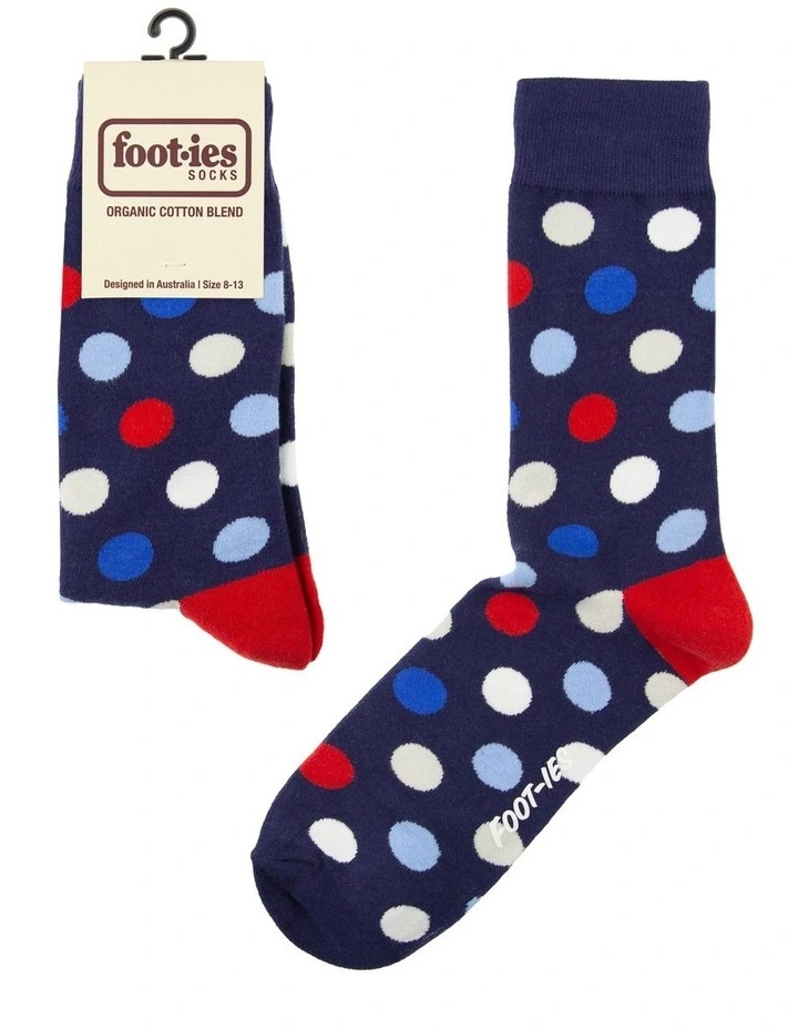 Coloured Dots Organic Cotton Sock in Multi