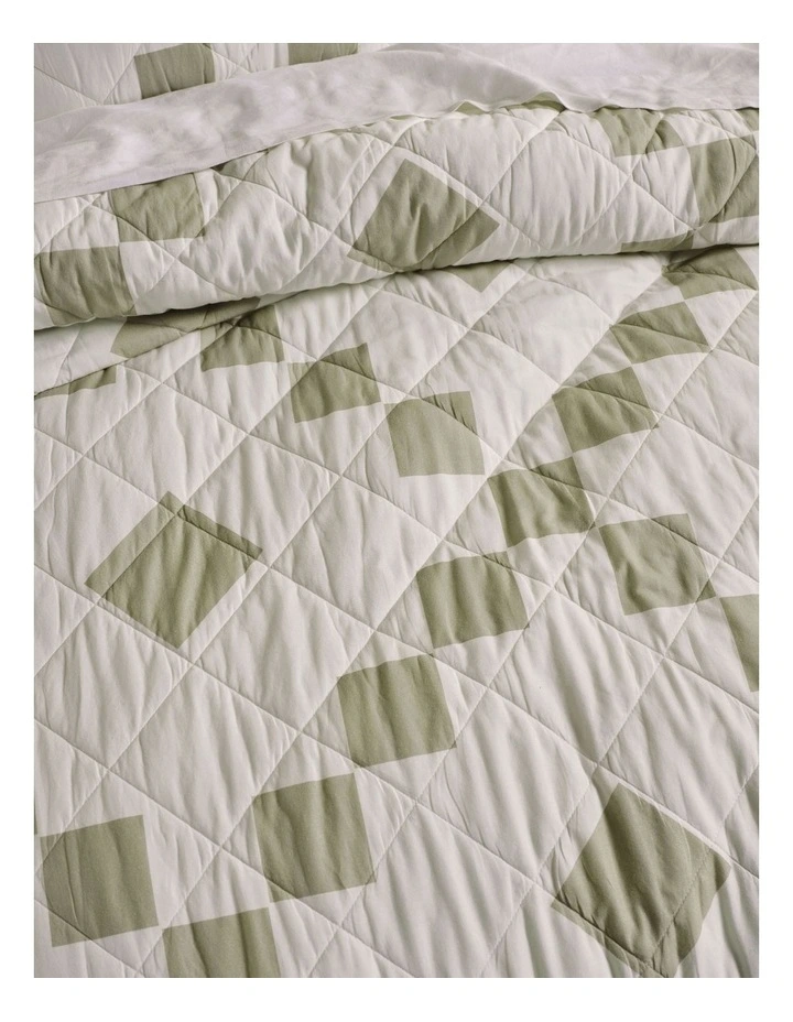 Una Cotton Sits Quilted in Eucalyptus