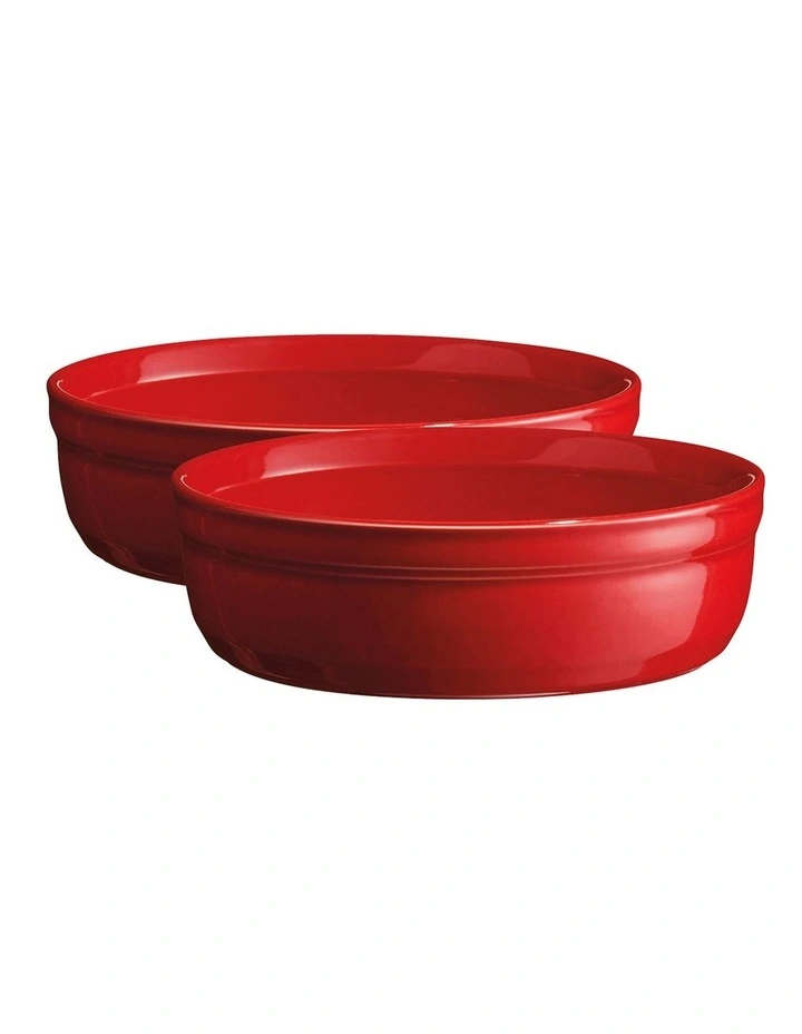 Creme Brulee Set of 2 in Burgundy