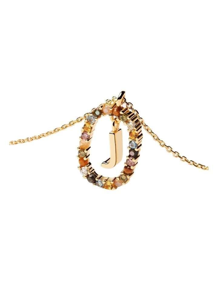 Letter J Multi Necklace