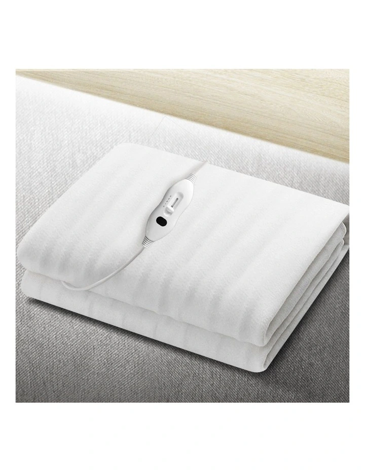 Fully Fitted Polyesterc Electric Blanket in White