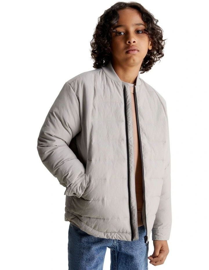 Nylon Transitional Jacket in Porpoise