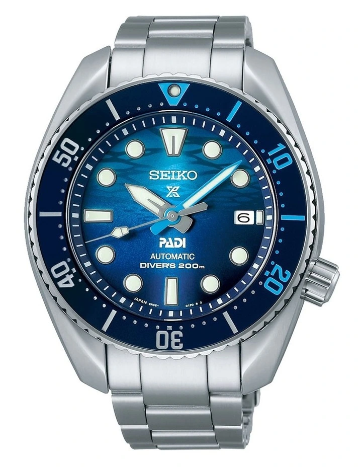 Prospex Spb375J P.A.D.I. Special Edition Watch in Silver & Blue