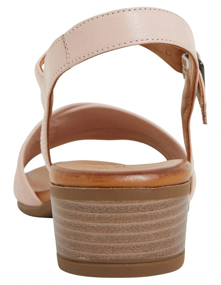 Maisy Sandals in Blush Leather
