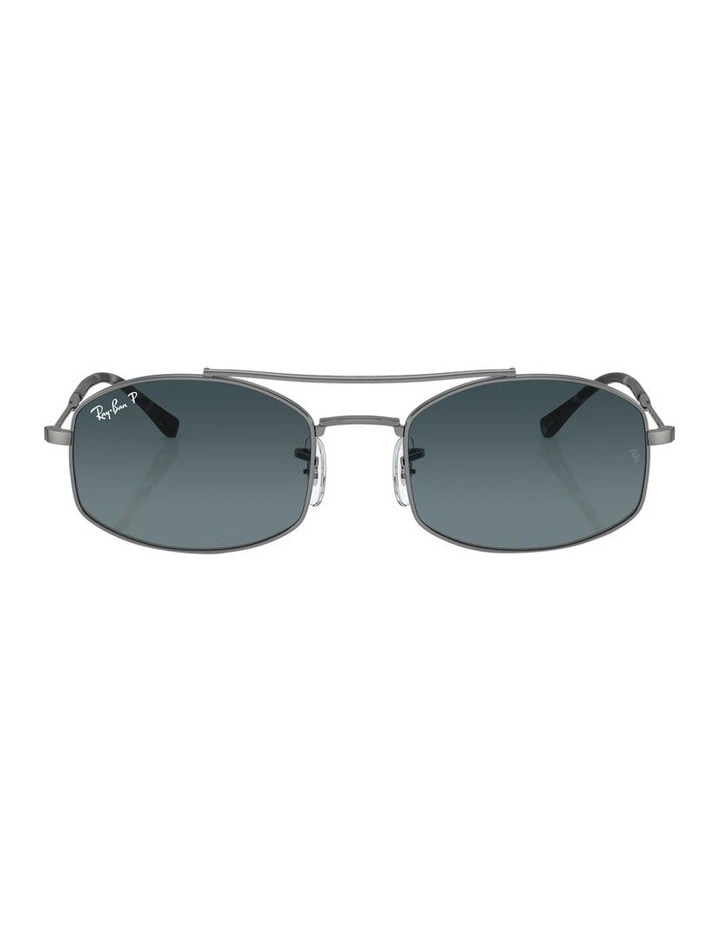 Polarised RB3719 Sunglasses in Grey