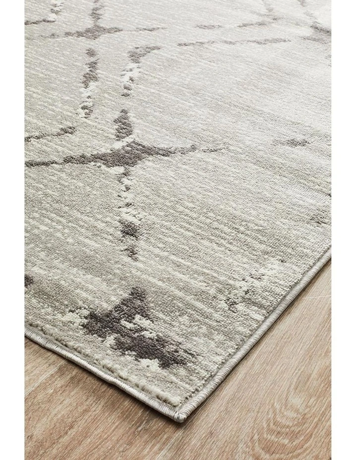 Kendall Contemporary Diamond Rug Silver Grey