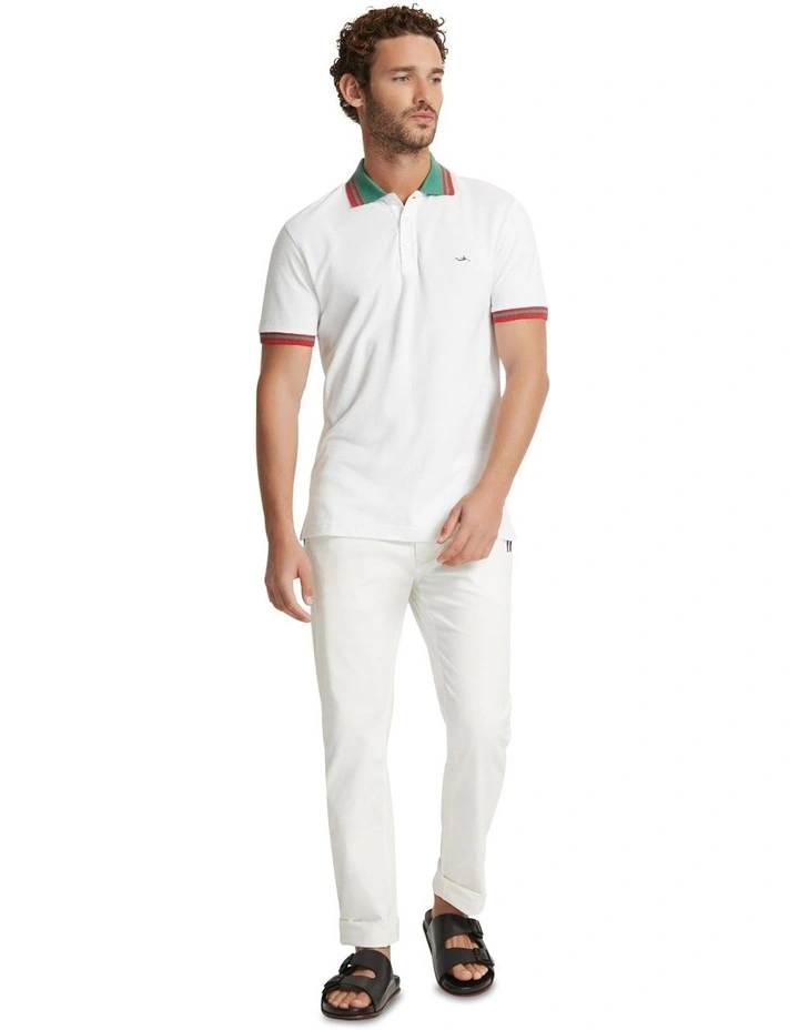 Otto Organic Cotton Polo in White