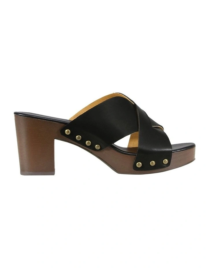 Midtown Clog Mule in Black