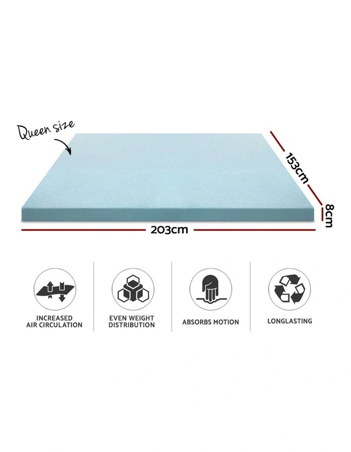 COOL GEL Memory Foam Mattress Topper