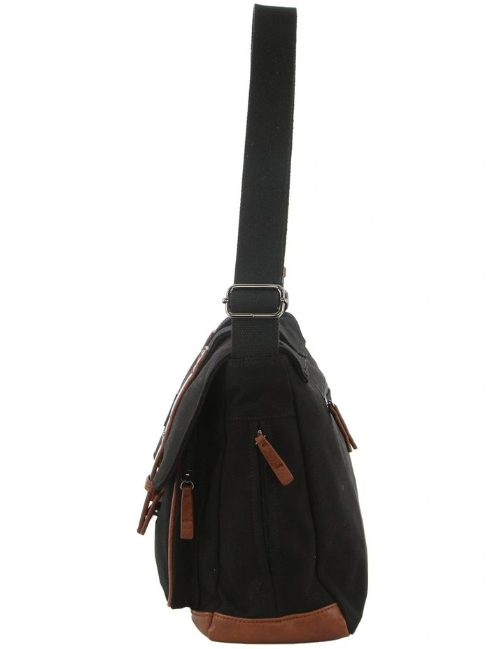 Canvas Satchel in Charcoal