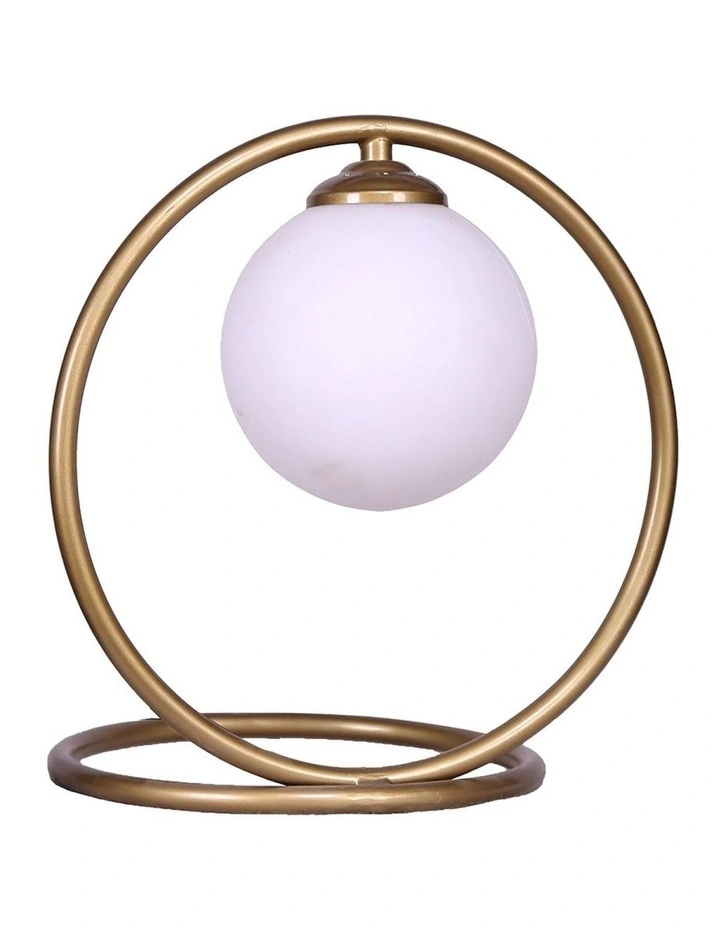 Metal Table Lamp in Gold