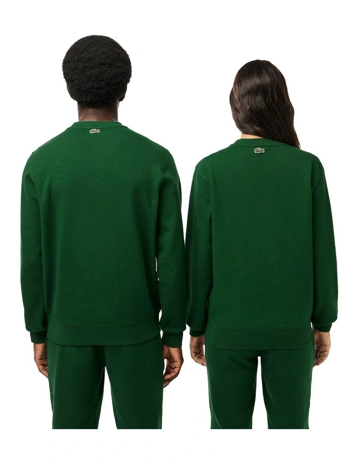 Core Graphics Big Logo Crew Neck Sweatshirt in Green