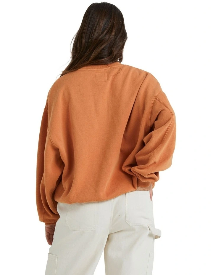 Surf High Kendall Crew Jumper in Dried Mango