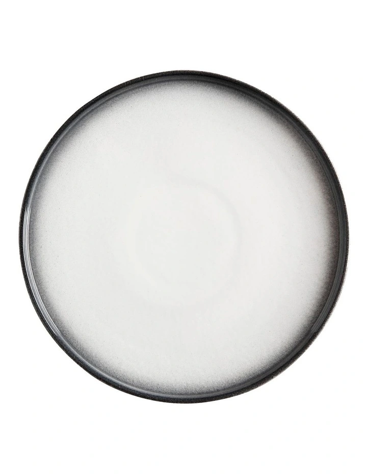Caviar Granite High Rim Plate 26.5cm in Black/White