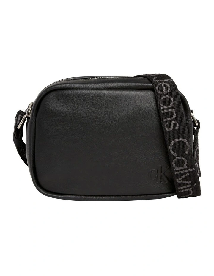 Ultralight Dblzip Camera Crossbody Bag in Black