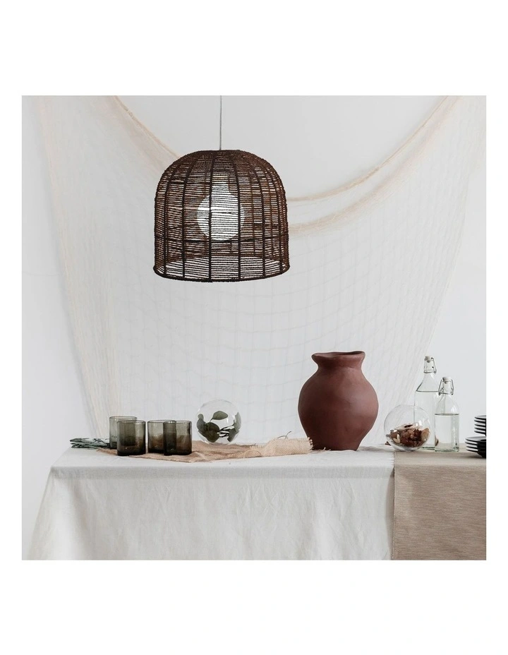 Poppa Hand Woven Shade Brown