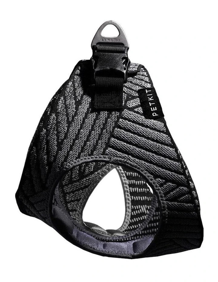 Dog Adjustable Outdoor Secure Harness Vest Air Fly Large in Black