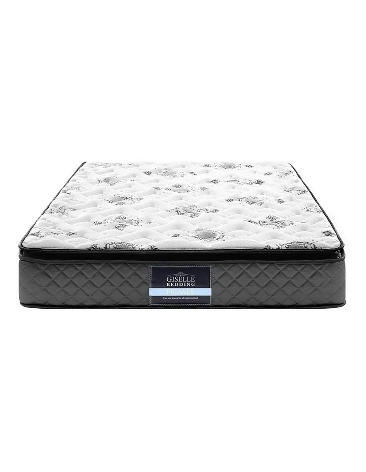 Bonnell Pillow Top Spring Foam King Single Mattress in White