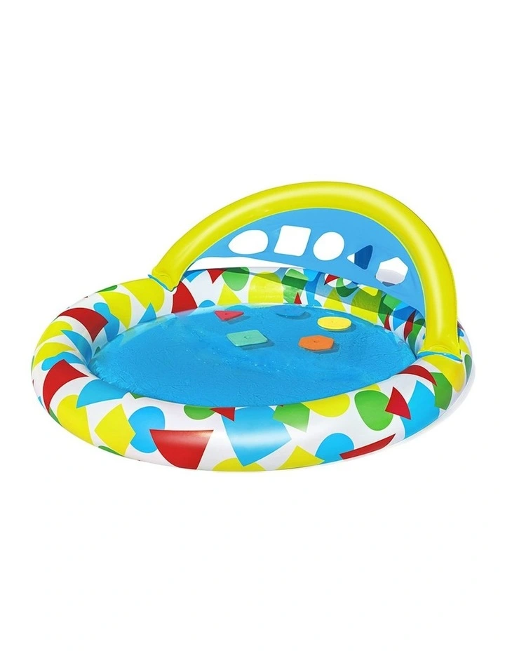 Inflatable Play Swimming Pools with Canopy 45L 120x117x46cm in Multi