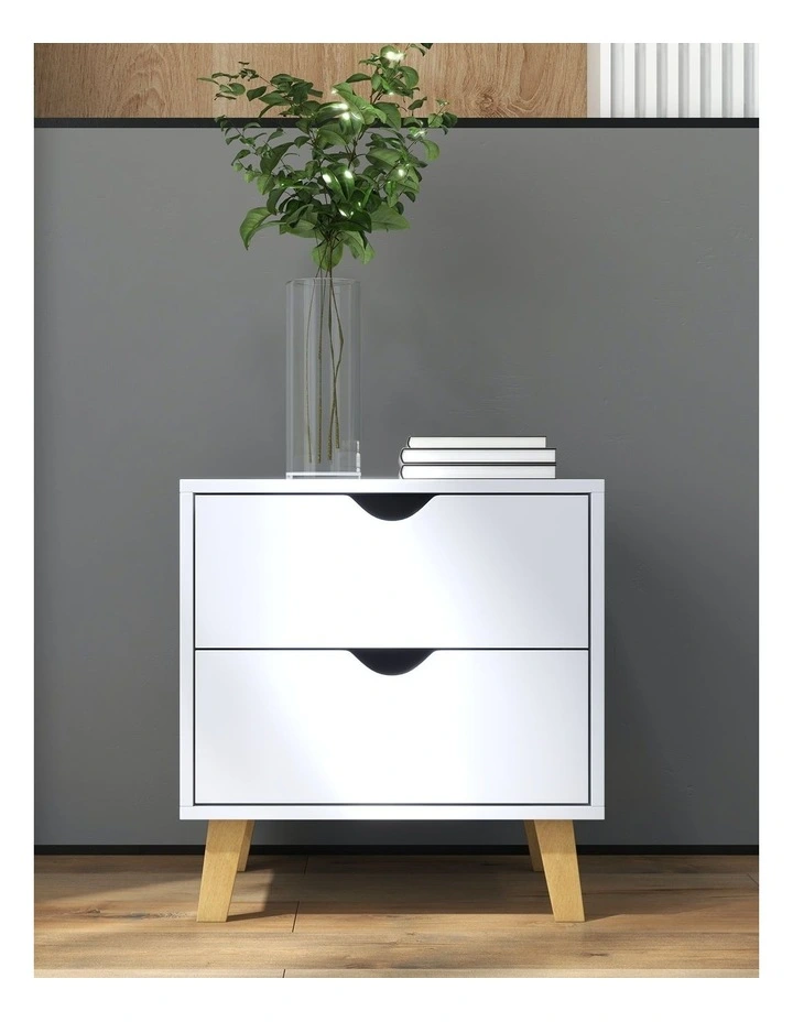 Turramurra Bedside Table in White