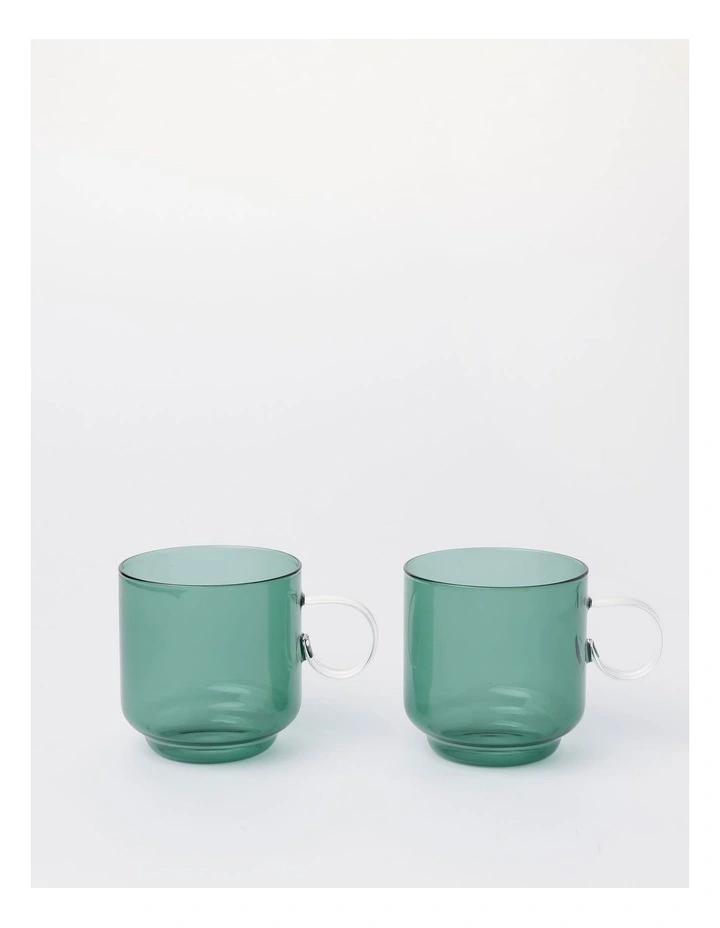 Meeru Mug Set of 2 in Green