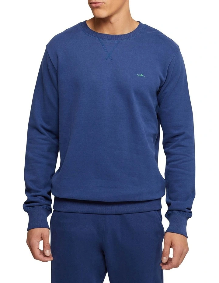 Lars Jersey Sweater Shirt in Blue