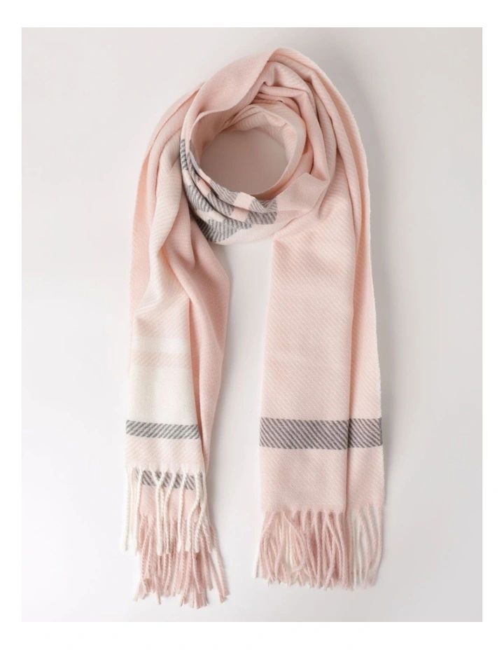 Check Winter Scarf in Pink