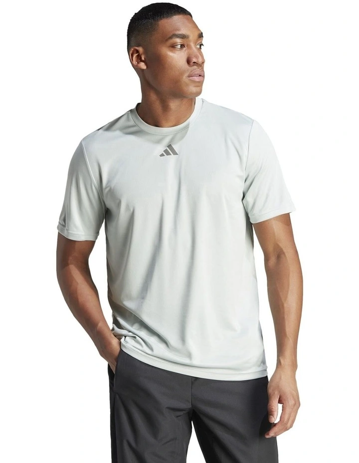 HIIT Slogan Training T-shirt in Wonder Silver/Artic