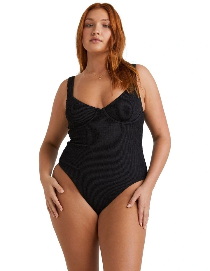 Summer High Chloe One Piece in Black Sands