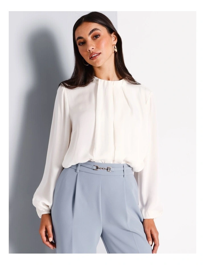 Waterfall Blouse in Cream