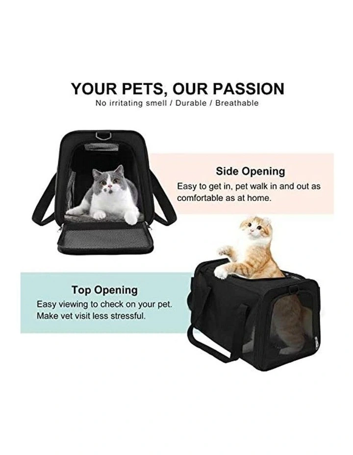 Portable Pet Carrier-L Size in Black