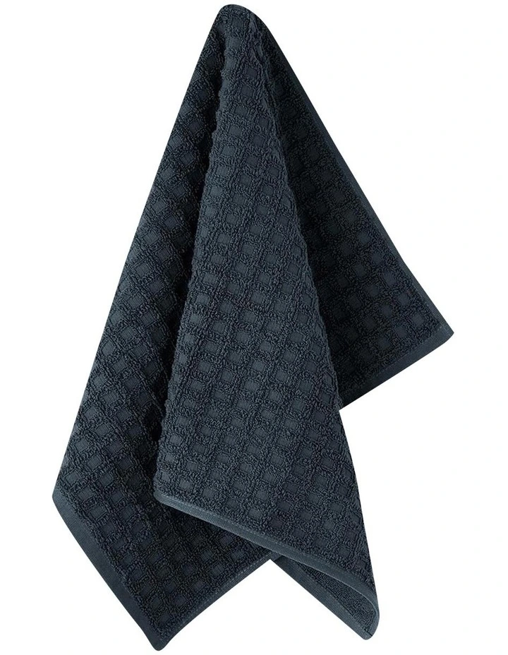 Waffle Bath Towel Range in Slate