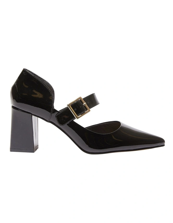 Giselle Heeled Shoes In Black Patent