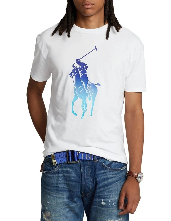 Classic Fit Big Pony Jersey T-Shirt in White