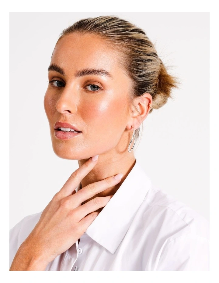 Irregular Earring in Silver