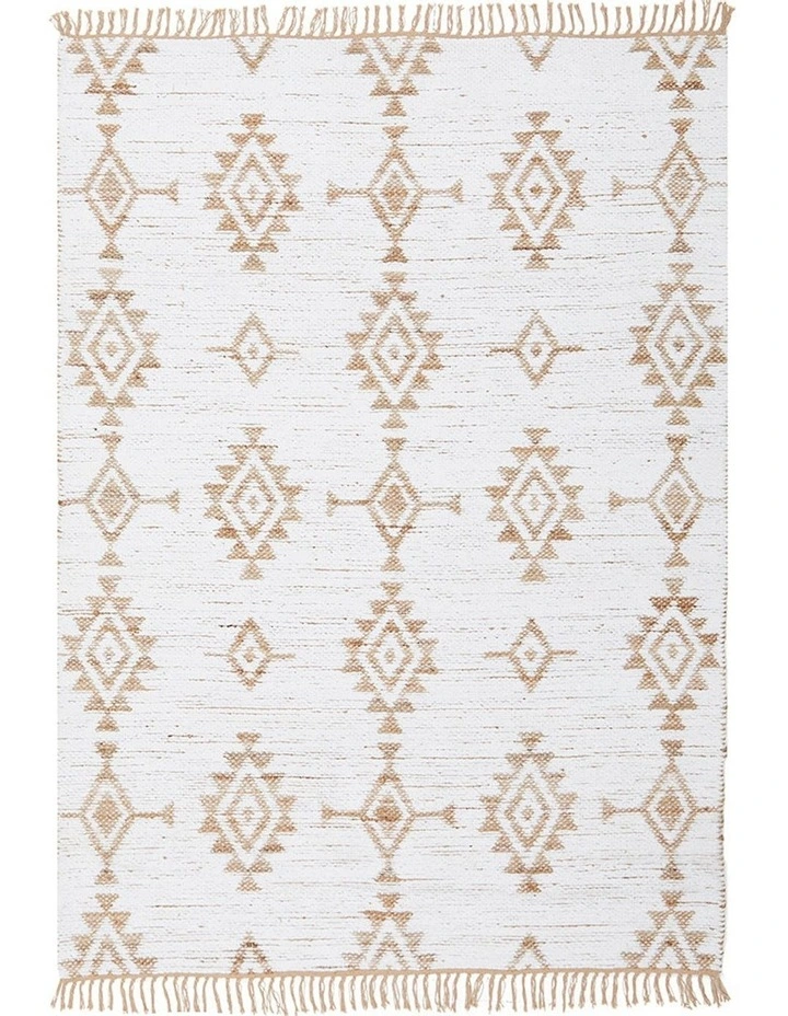 Bodhi Quinton Natural Rug in White