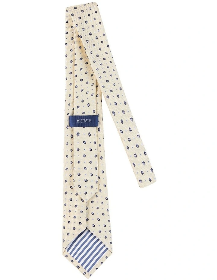 Holst Tie in White/Navy