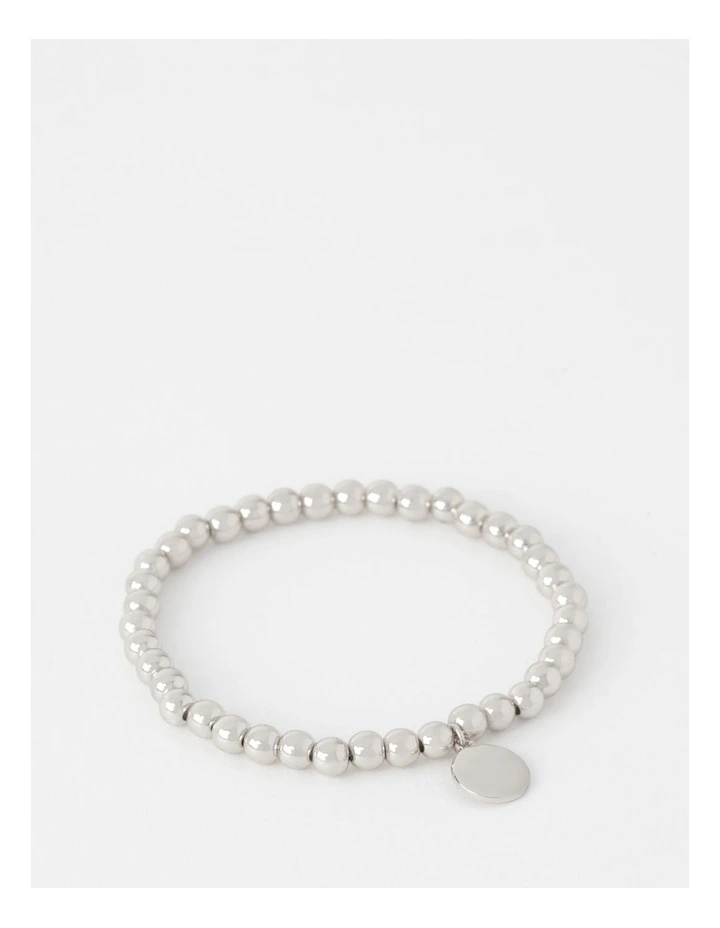 Charm Stretch Silver Bracelet