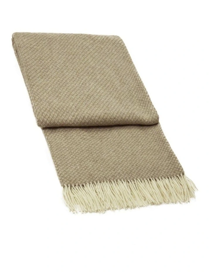 Chiswick Throw Blanket in Beige