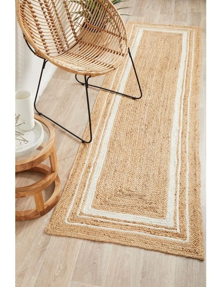 Noosa Runner Rug 111 in Natural